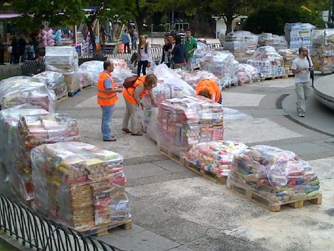 Mensajeros de la Paz ha recogido 177 toneladas de alimentos en Madrid