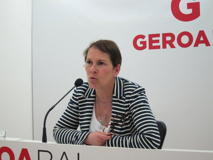 La diputada de Geroa Bai, Uxue Barkos.