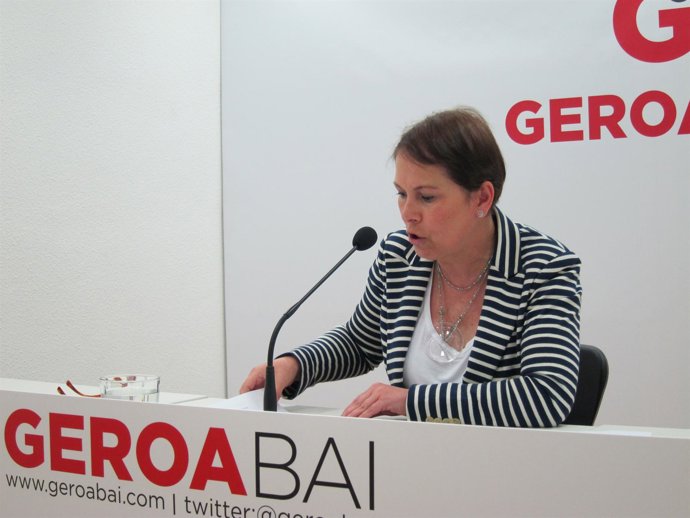 La diputada de Geroa Bai, Uxue Barkos.