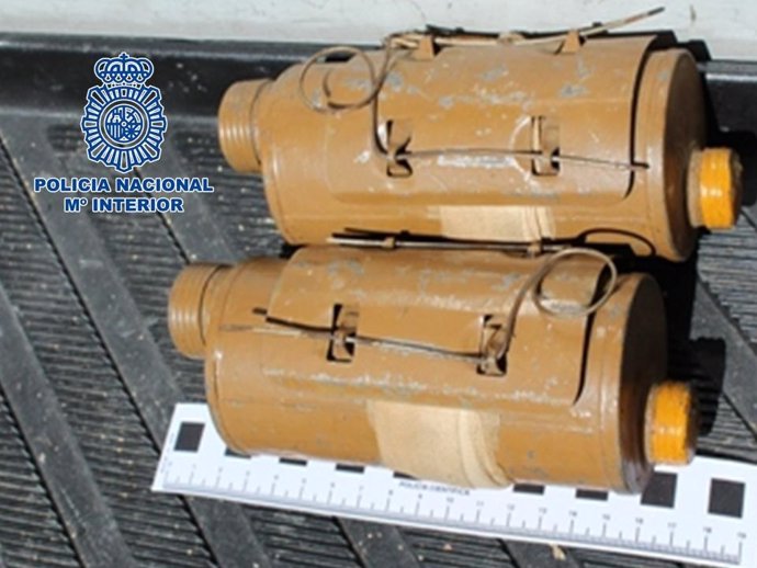 Desactivadas dos granadas de mano en Motril