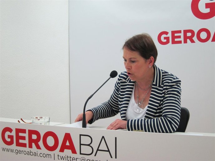 La diputada de Geroa Bai, Uxue Barkos.
