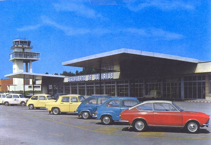 Fotografía antigua del Aeropuerto de Asturias