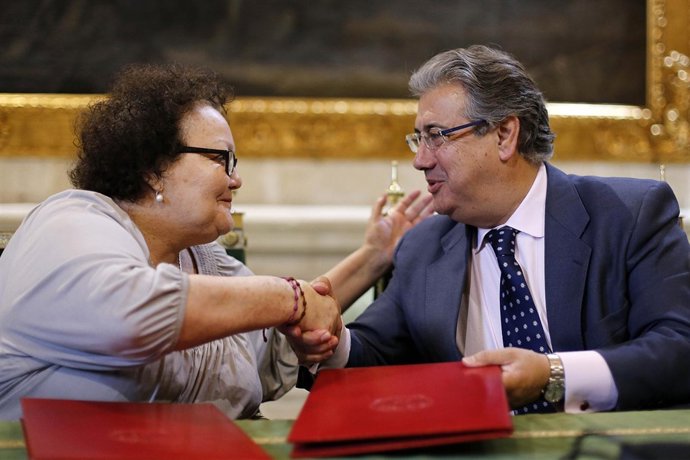 Amalia Gómez y Juan Ignacio Zoido.