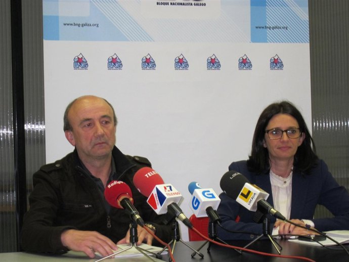 Rueda de prensa del BNG de Vigo sobre el aeropuerto.