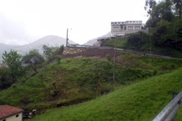 Foto de la carretera durante las obras