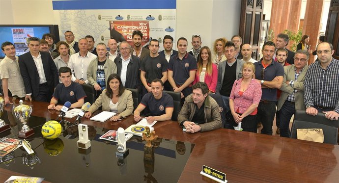 Presentación del Campeonato de España de Fútbol-7 para bomberos