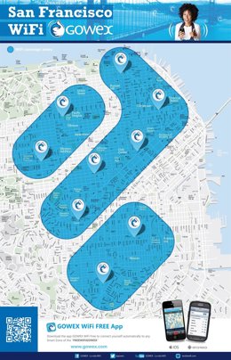 Mapa WiFi san Francisco