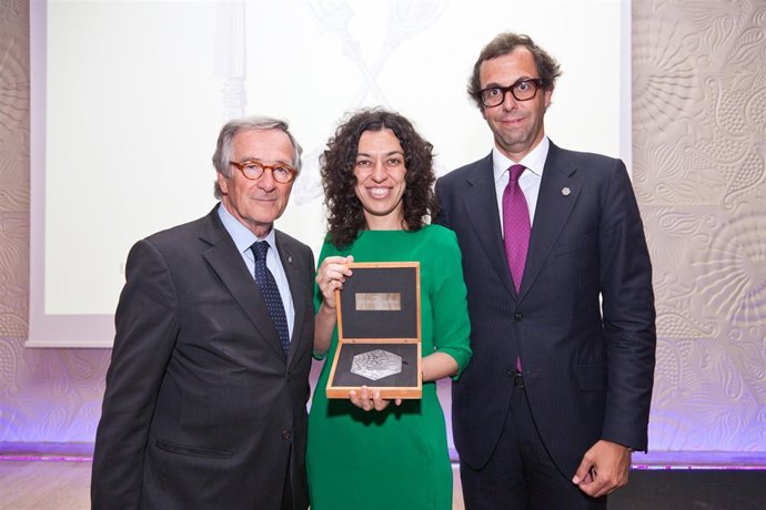 Xavier Trias, Sonia Corrochano y Luis Sans