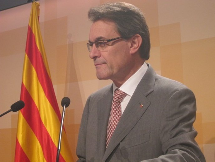 El presidente de la Generalitat, Artur Mas