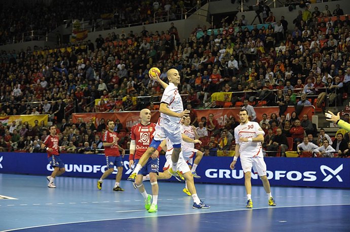 Albert Rocas Serbia España Campeonato del Mundo Balonmano 2013 