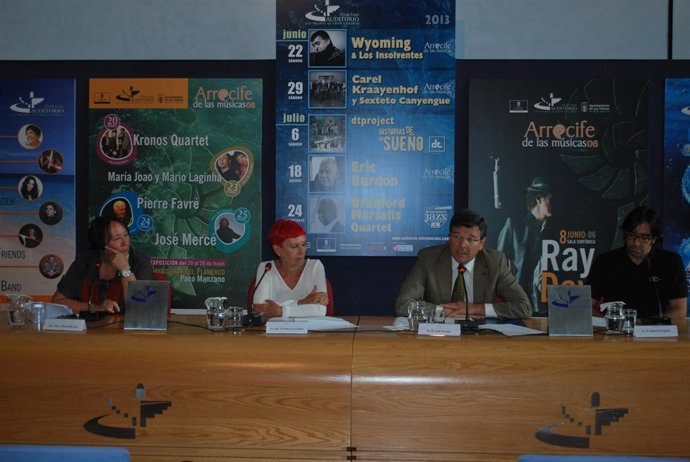 García Bolta en la rueda de prensa de presentación de 'Arrecife de las músicas'