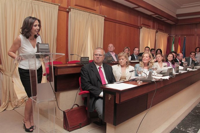 Isabel Gemio en el Pleno del Ayuntamiento de Córdoba