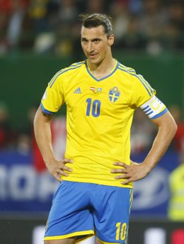 Zlatan Ibrahimovic con la selección de Suecia