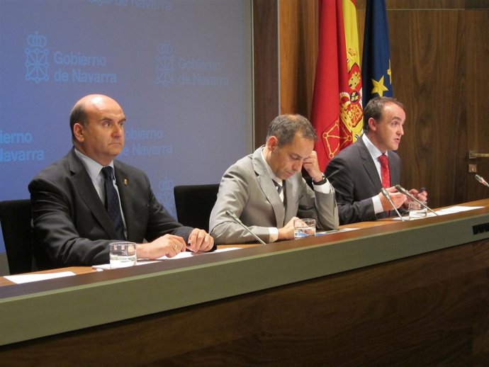 Javier Morrás, Juan Luis Sánchez de Muniáin y José Javier Esparza.