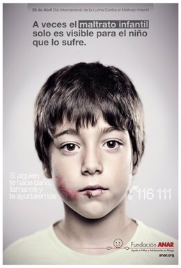 La campaña de la Fundación Anar contra el maltrato infantil