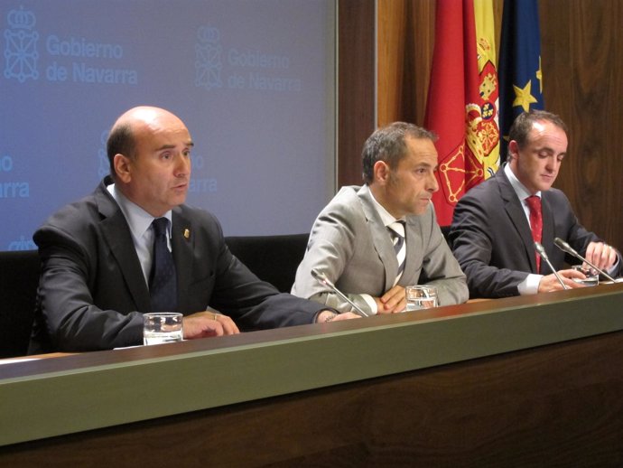 Javier Morrás, Juan Luis Sánchez de Muniáin y José Javier Esparza.