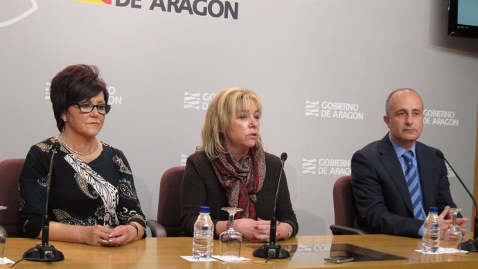 Obdulia Gracia, Dolores Serrat y Miguel Ángel Puyuelo