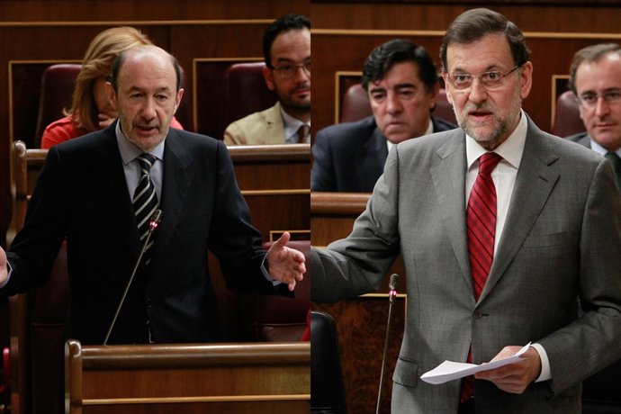 Montaje de Rajoy y Rubalcaba