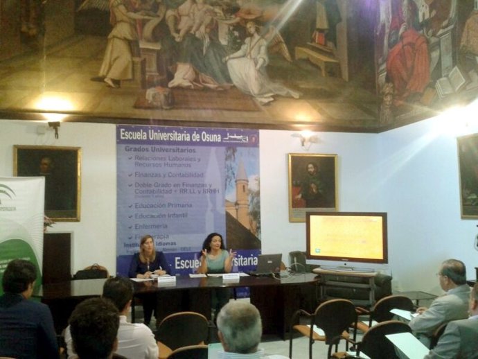 Un instante de la jornada de preinternacionalización organizada en Osuna