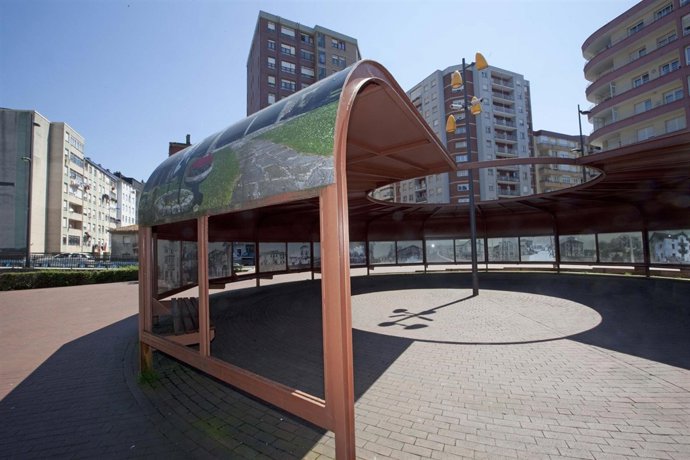 Pérgola del parque Lorenzo Cagigas de Maliaño