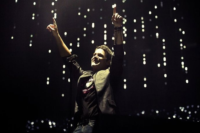 Alejandro Sanz en uno de sus conciertos