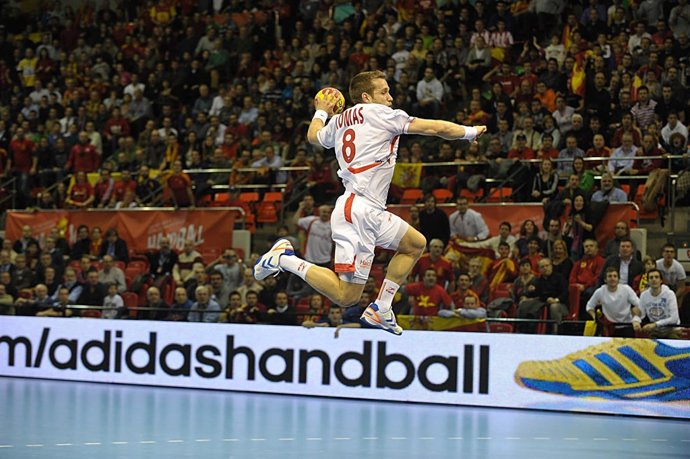 Víctor Tomás Serbia España Campeonato del Mundo Balonmano 2013 