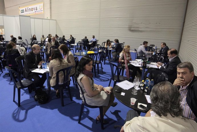 Encuentros de negocio en el salón Salimat en Silleda (Pontevedra)