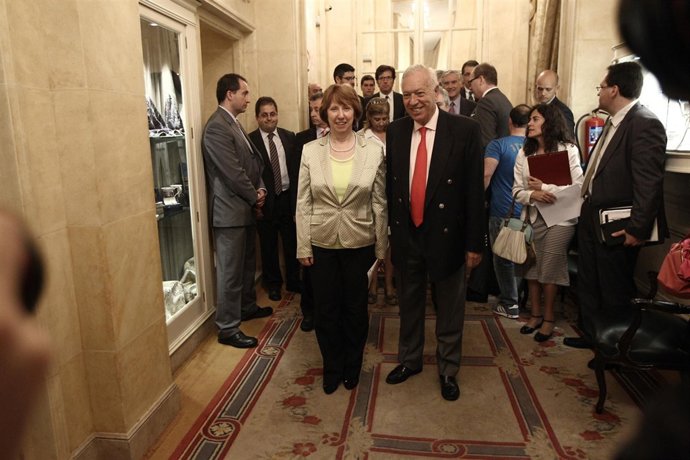 Margallo y Catherine Ashton