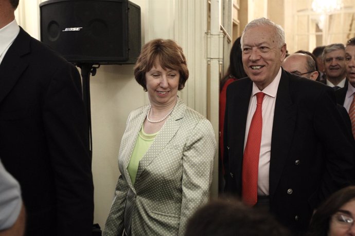 Margallo y Catherine Ashton