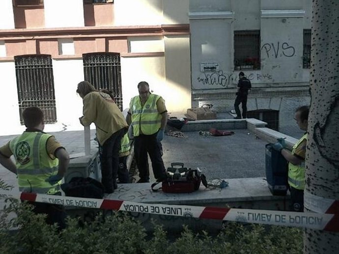 Lugar en el que hallaron el cadáver