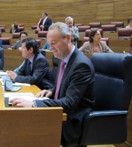 Fabra en su escaño en las Corts