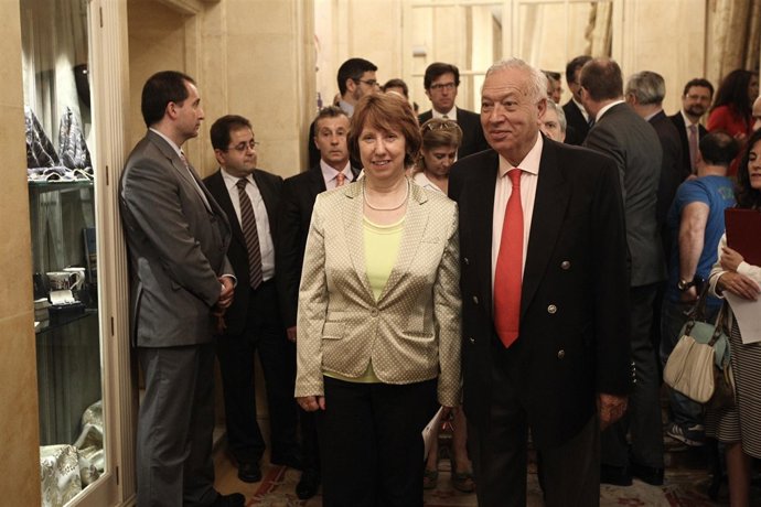 Margallo y Catherine Ashton