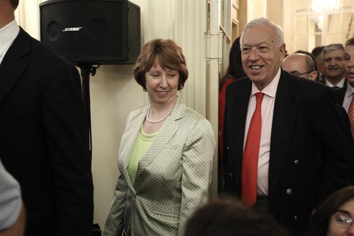 Margallo y Catherine Ashton