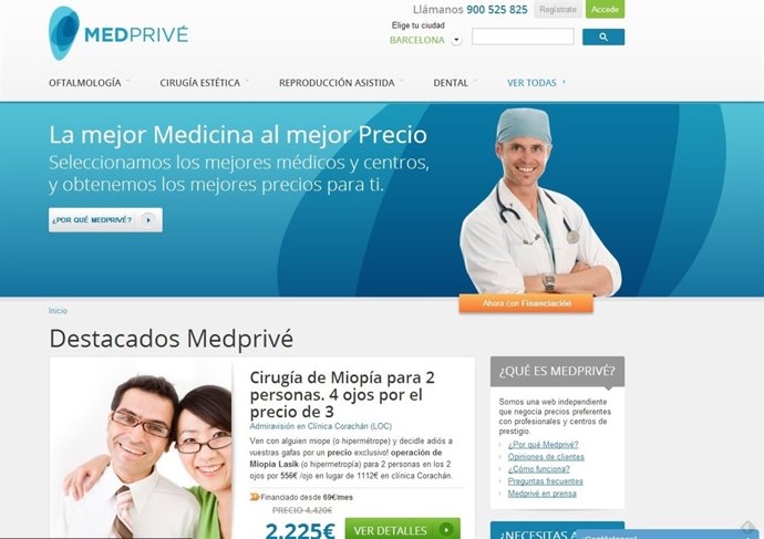 Página web Medprivé