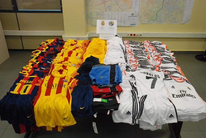 Equipaciones ocupadas al detenido.