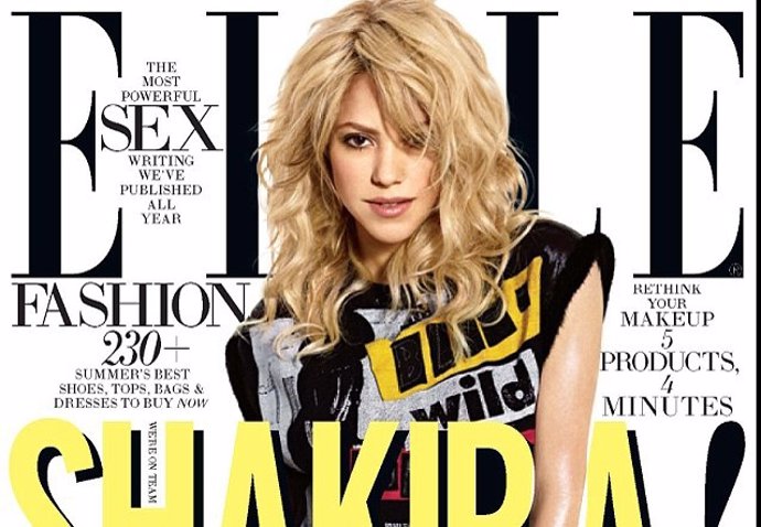 Shakira en la portada de la edición americana Elle