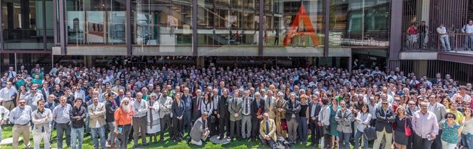 Foto en el Colegio de Arquitectos de Madrid, 'Por la arquitectura'