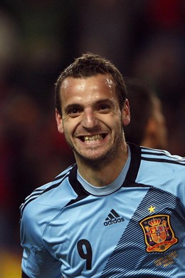 Roberto Soldado con la selección española