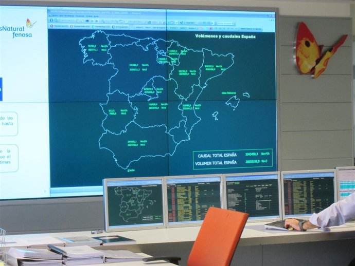 Centro de control de Gas Natural Fenosa