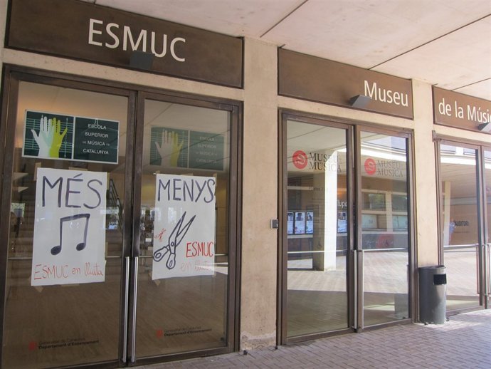 Escola Superior de Música de Catalunya (Esmuc), recortes, acampada