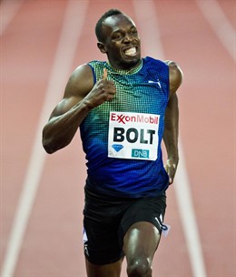 Usain Bolt en la Diamond League de Noruega