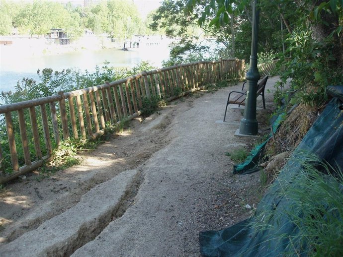 Estado del Paseo del Palacio de la Ribera
