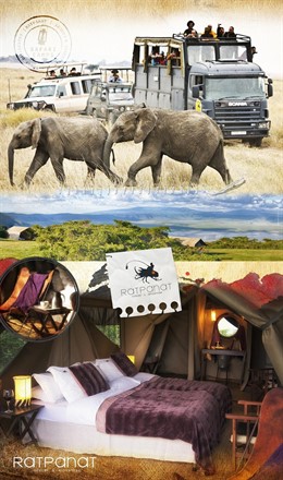 Cartel de la agencia de viajes Ratpanat