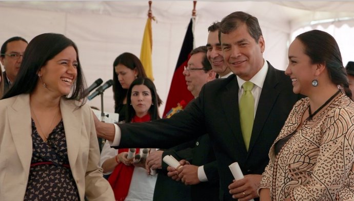 Correa con nuevas juezas de violencia contra mujer