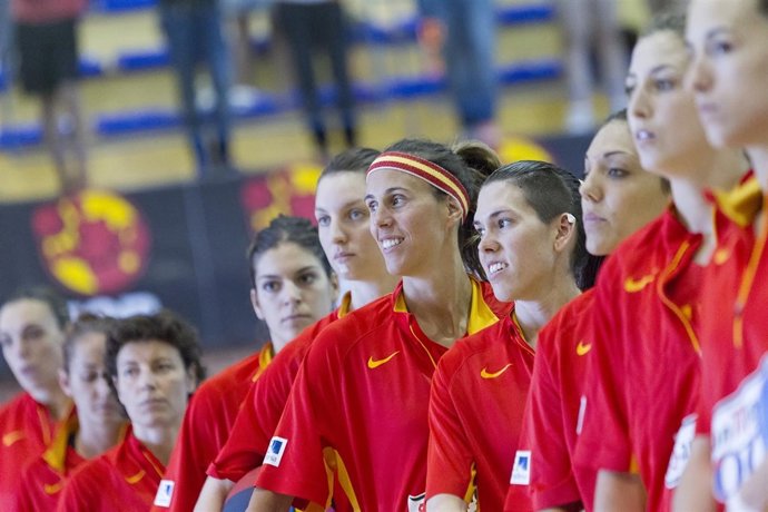 Amaya Valdemoro en la selección española femenina de baloncesto