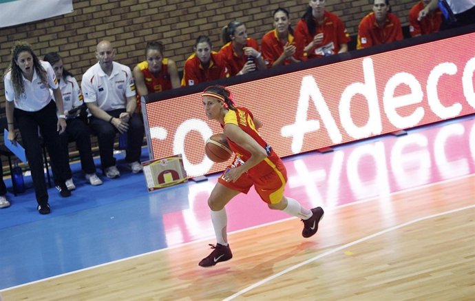 Amaya Valdemoro con la selección española