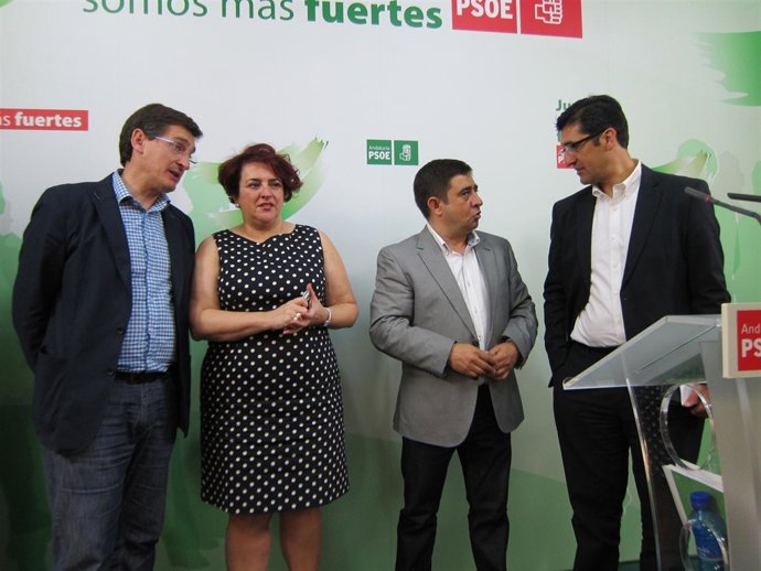 Secretarios del PSOE de Jaén, Granada, Almería y Ciudad Real hoy