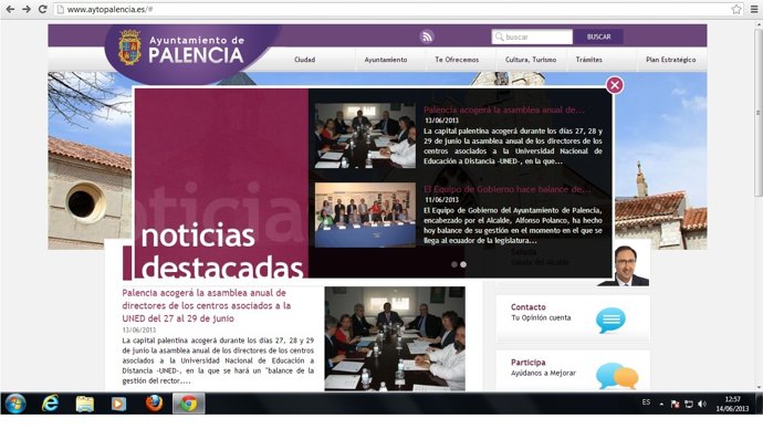 WEB ayuntamiento Palencia