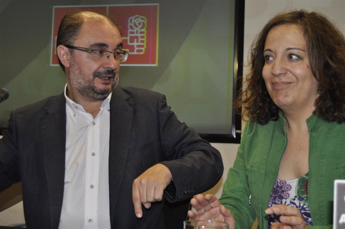 Javier Lambán e Iratxe García
