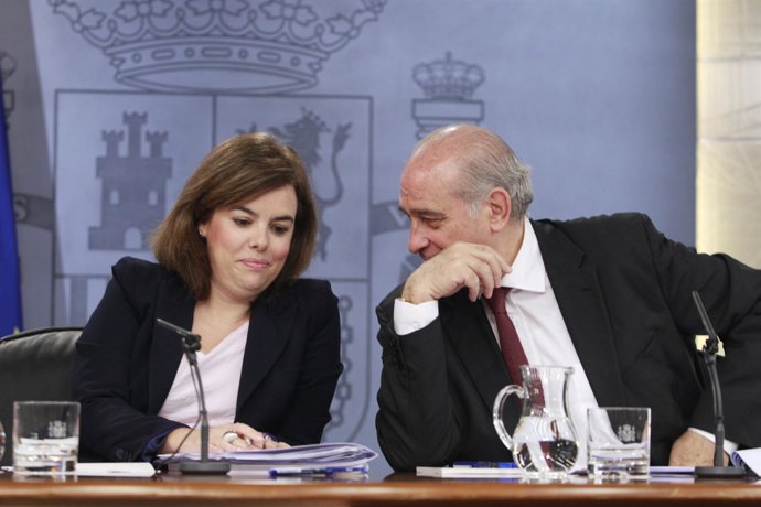 Jorge Fernández Díaz y Soraya  Sáenz de Santamaría